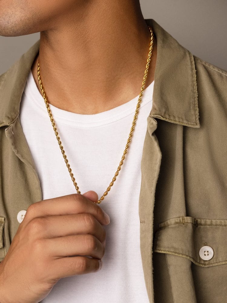 Angel N Daniel18-Inch Gold-Plated Men's Figaro Chain - Image 5