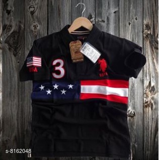 US Polo Assn. Men’s Black T-Shirt with Embroidered Logo