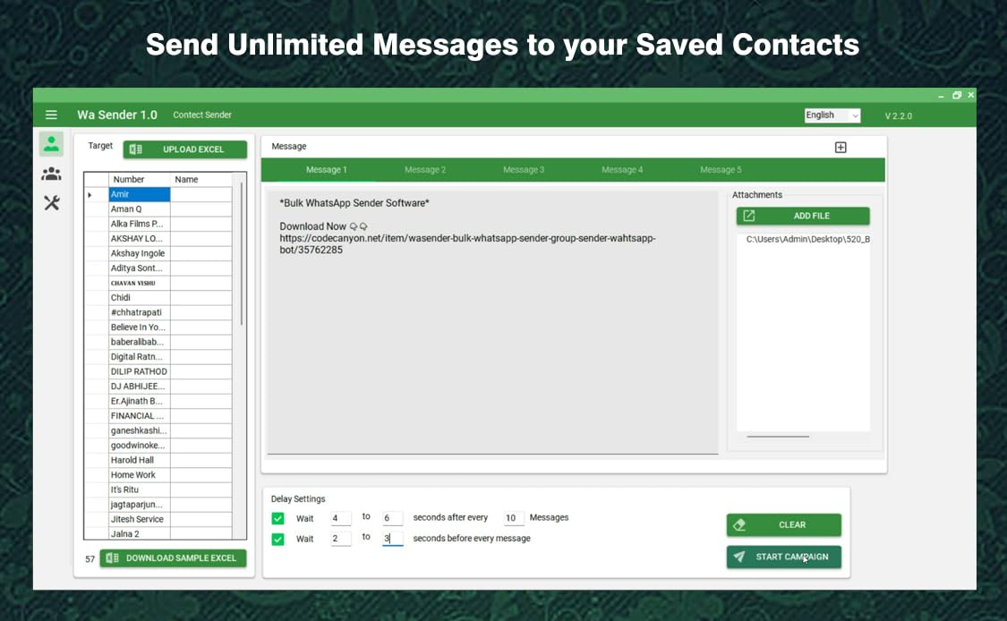 WhatsApp Bulk Sender – Automate Your Messaging, Grow Your Business Reach thousands of customers instantly! - Image 3