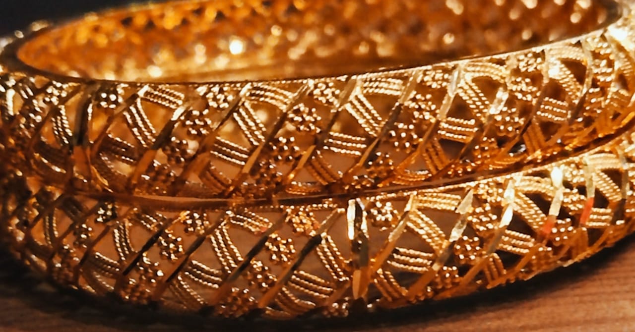 Traditional 1 gram Gold Plated Bangles for Women – Intricate Ethnic Design set of 2  Kada
