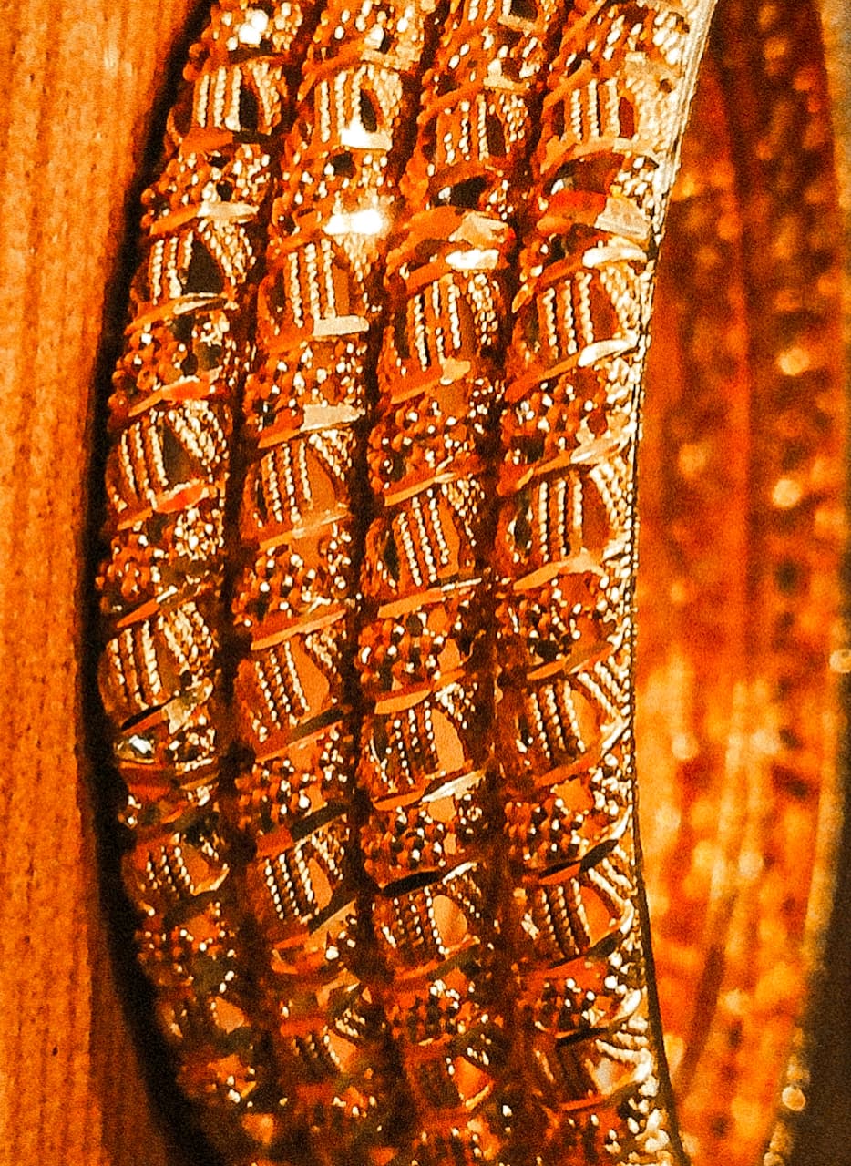 Traditional 1Gram Gold Plated Bangles for Women – Intricate Ethnic Design set of 4 - Image 3