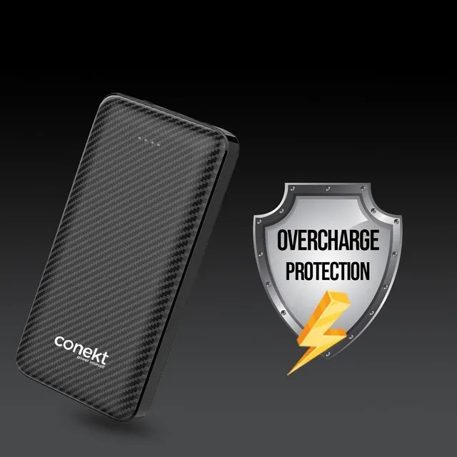 conekt Zeal Proton Pro 10000 mAh Fast Charging Power Bank (1 Micro USB Type B, 1 Type C & 2 Type A Ports, ABS Casing, LED Charging Indicator, Black) - Image 4