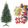 Perfect for festive flair in compact spaces, this 2-feet Christmas Tree comes pre-packed with 32 vibrant ornaments—ideal for tabletops, offices, and cozy corners.