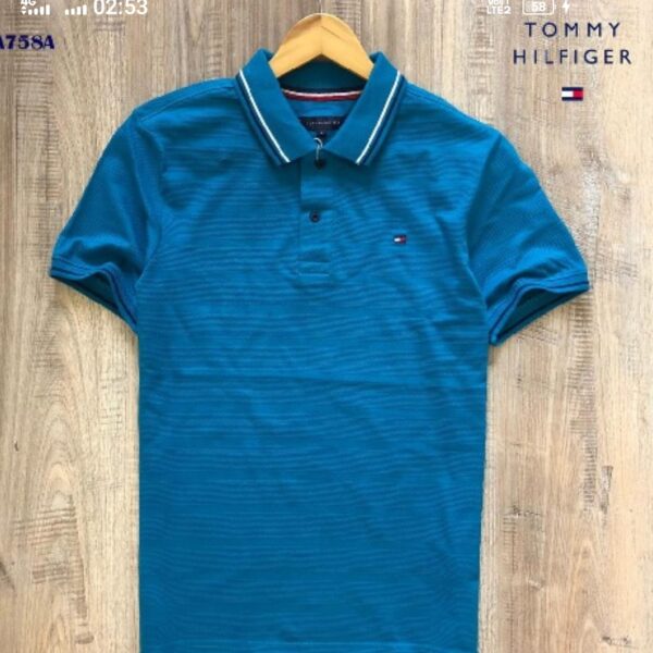 Mens Tommy HilFigher Blue Polo Tshirt